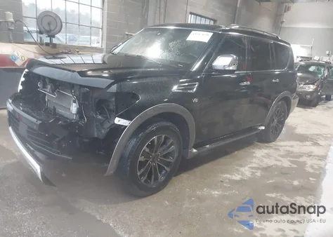 2017 Nissan Armada Platinum from USA, damaged, VIN JN8AY2NF1H9302009